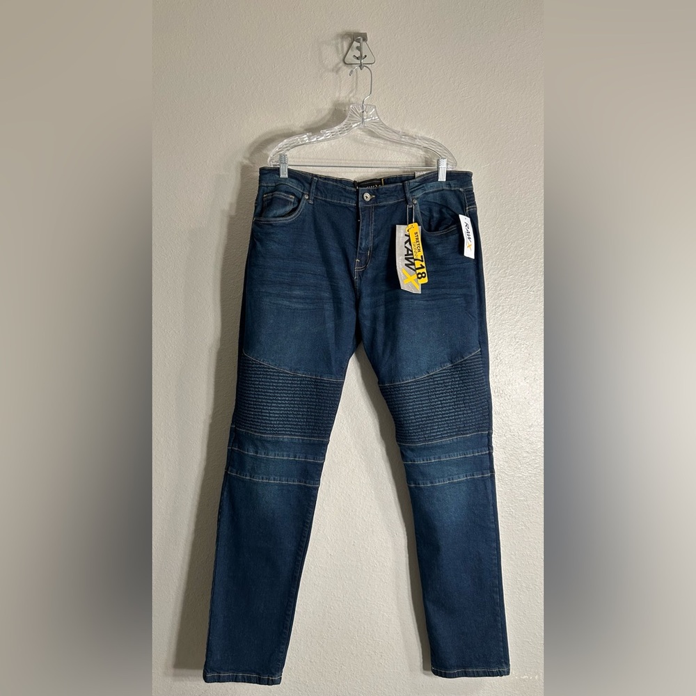 Blue Slim Fit Jeans with Faded Look